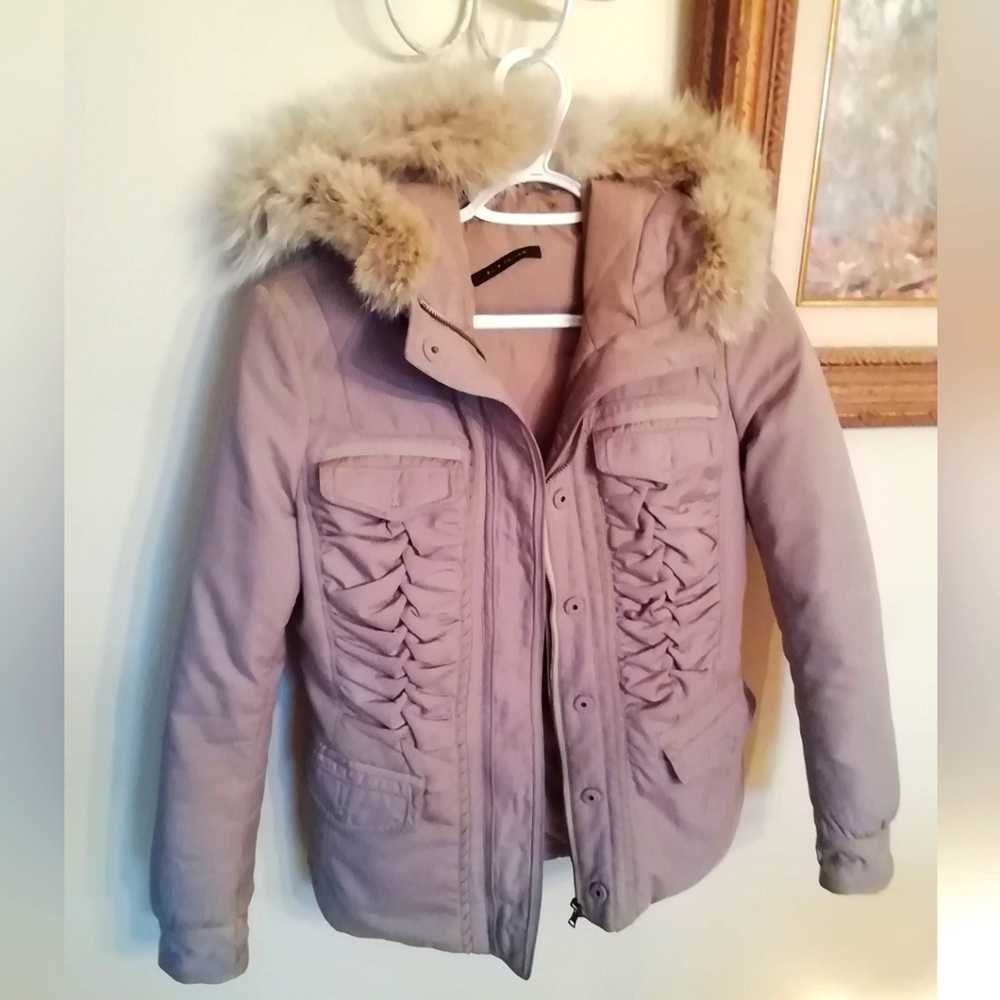 Winter Coat- Down Filled and Real Fur Trim